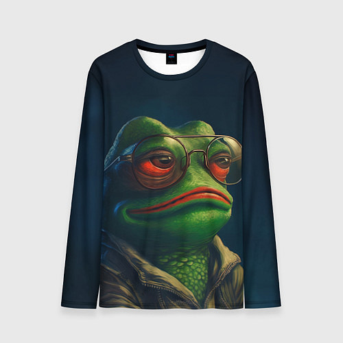 Мужской лонгслив Pepe frog / 3D-принт – фото 1