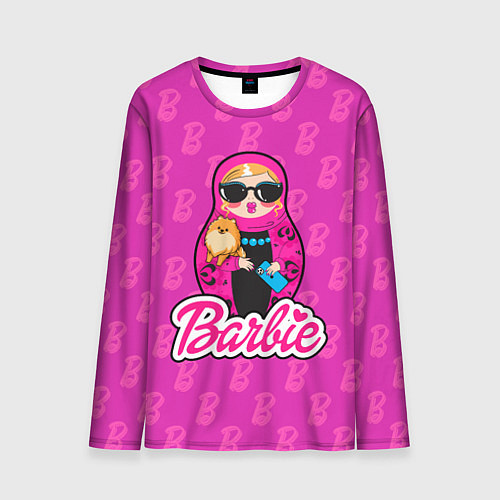 Мужской лонгслив Девушка Барби / 3D-принт – фото 1