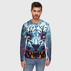 Лонгслив мужской Ярость кибер-барса, цвет: 3D-принт — фото 2