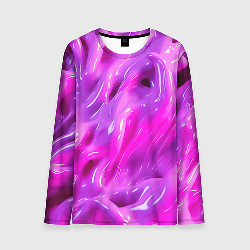Мужской лонгслив Розовая слизь / 3D-принт – фото 1