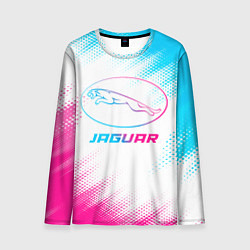 Лонгслив мужской Jaguar neon gradient style, цвет: 3D-принт