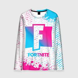 Мужской лонгслив Fortnite neon gradient style