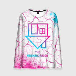 Мужской лонгслив The Neighbourhood neon gradient style