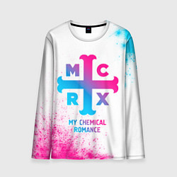 Мужской лонгслив My Chemical Romance neon gradient style