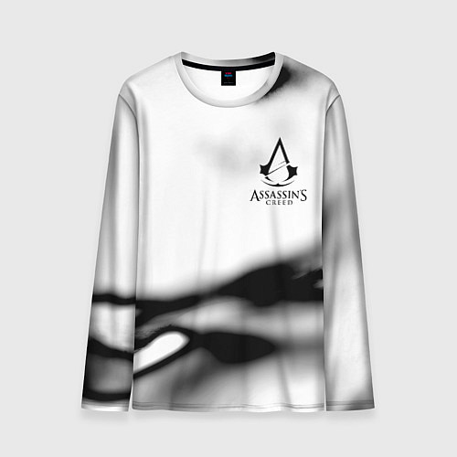 Мужской лонгслив Assassins Creed logo texture / 3D-принт – фото 1