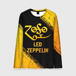 Лонгслив мужской Led Zeppelin - gold gradient, цвет: 3D-принт