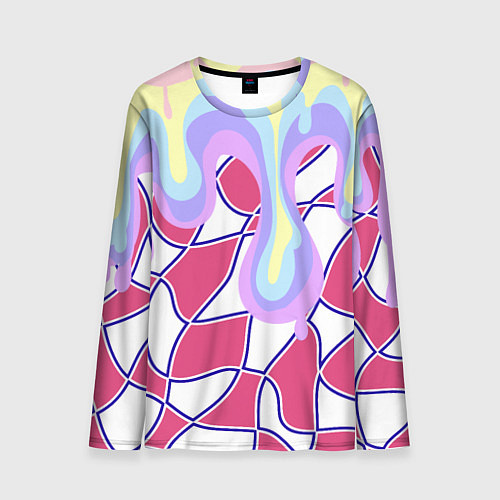Мужской лонгслив Rainbow illusion / 3D-принт – фото 1