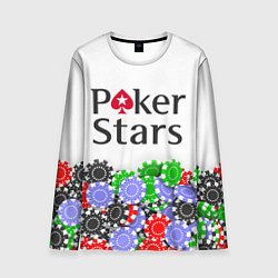 Лонгслив мужской Poker - игра для удачливых, цвет: 3D-принт