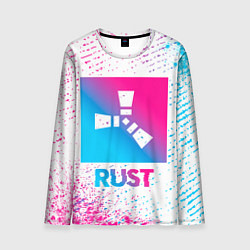 Мужской лонгслив Rust neon gradient style