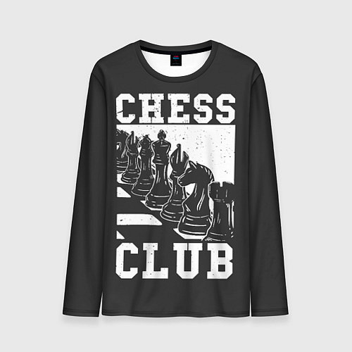 Мужской лонгслив Шахматный клуб / 3D-принт – фото 1