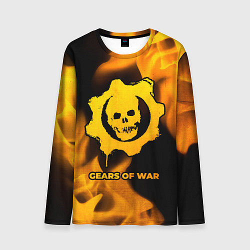 Мужской лонгслив Gears of War - gold gradient / 3D-принт – фото 1