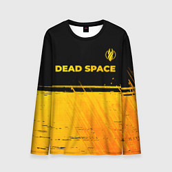 Мужской лонгслив Dead Space - gold gradient посередине