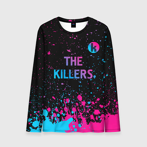Мужской лонгслив The Killers - neon gradient посередине / 3D-принт – фото 1