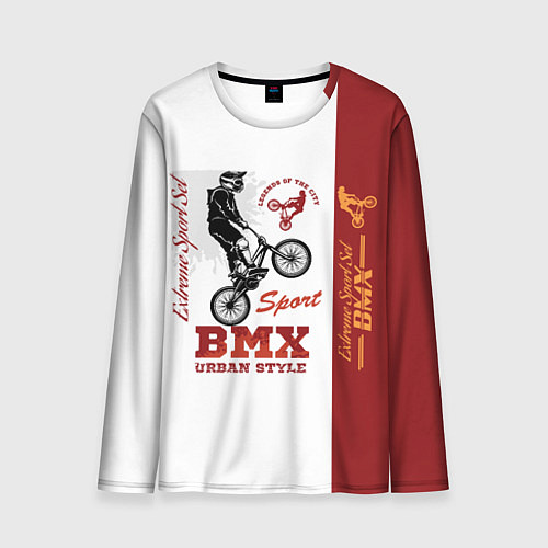 Мужской лонгслив BMX urban style / 3D-принт – фото 1