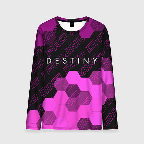 Мужской лонгслив Destiny pro gaming посередине / 3D-принт – фото 1