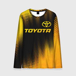 Лонгслив мужской Toyota - gold gradient посередине, цвет: 3D-принт