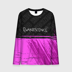 Лонгслив мужской Evanescence rock legends посередине, цвет: 3D-принт