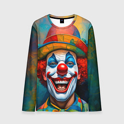 Лонгслив мужской Нейросеть - Хэллоуин безумный клоун, цвет: 3D-принт