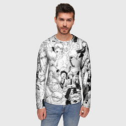 Лонгслив мужской Дэнджи - Человек бензопила, цвет: 3D-принт — фото 2