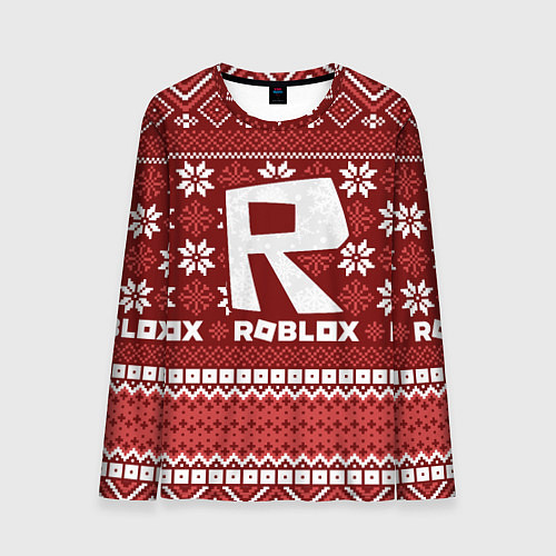 Мужской лонгслив Roblox christmas sweater / 3D-принт – фото 1