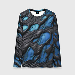 Лонгслив мужской Синяя текучая субстанция, цвет: 3D-принт