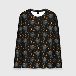 Лонгслив мужской Лунные мотыльки, цвет: 3D-принт