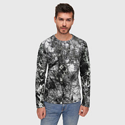 Лонгслив мужской Белый лес камуфляж, цвет: 3D-принт — фото 2