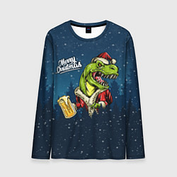 Мужской лонгслив Пивозавр Санта