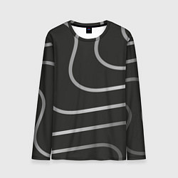 Мужской лонгслив Волнистые линии