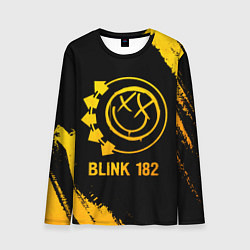 Лонгслив мужской Blink 182 - gold gradient, цвет: 3D-принт