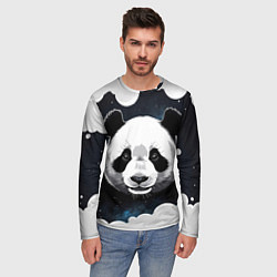 Лонгслив мужской Панда портрет, цвет: 3D-принт — фото 2