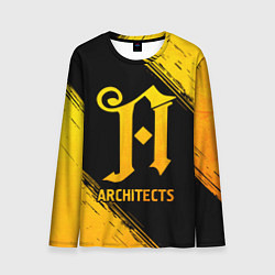 Мужской лонгслив Architects - gold gradient