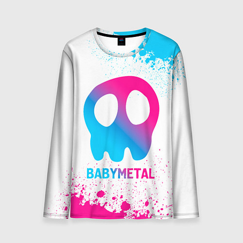 Мужской лонгслив Babymetal neon gradient style / 3D-принт – фото 1