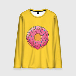 Лонгслив мужской Пончик Гомера, цвет: 3D-принт