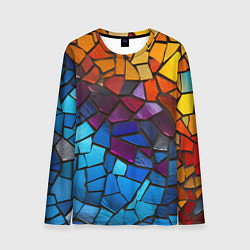 Мужской лонгслив Мозаика витражная
