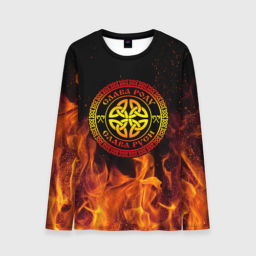 Мужской лонгслив Слава роду / 3D-принт – фото 1