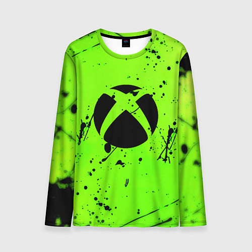 Мужской лонгслив Xbox кислотный стиль / 3D-принт – фото 1