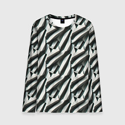 Лонгслив мужской Вертикальные полосы, цвет: 3D-принт