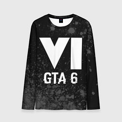 Мужской лонгслив GTA 6 glitch на темном фоне