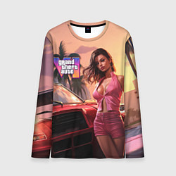 Мужской лонгслив GTA 6 girl vice city