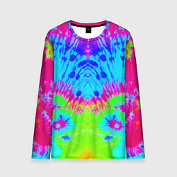 Мужской лонгслив Tie-Dye abstraction