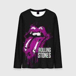 Лонгслив мужской The Rolling Stones - lips, цвет: 3D-принт