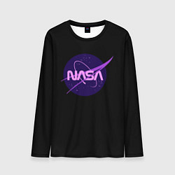 Мужской лонгслив NASA neon space