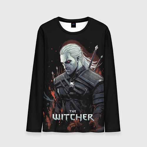 Мужской лонгслив Ведьмак Геральт из Ривии / 3D-принт – фото 1