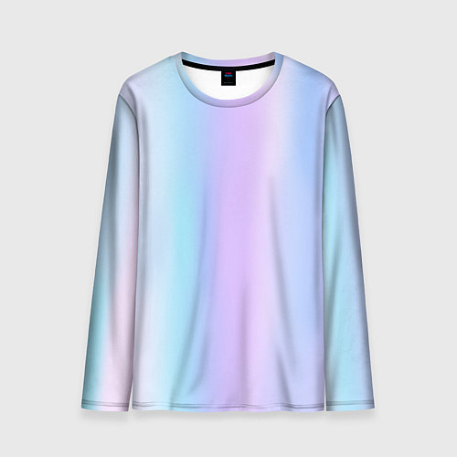 Мужской лонгслив Градиент матовый светлый / 3D-принт – фото 1