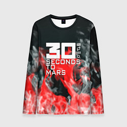 Лонгслив мужской Seconds to mars fire, цвет: 3D-принт