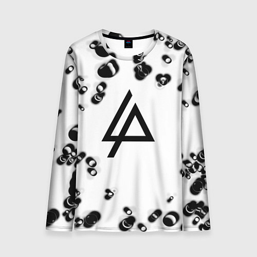 Мужской лонгслив Linkin park краски текстура / 3D-принт – фото 1