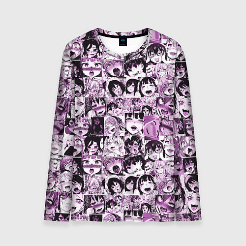 Мужской лонгслив Ahegao cartoon / 3D-принт – фото 1