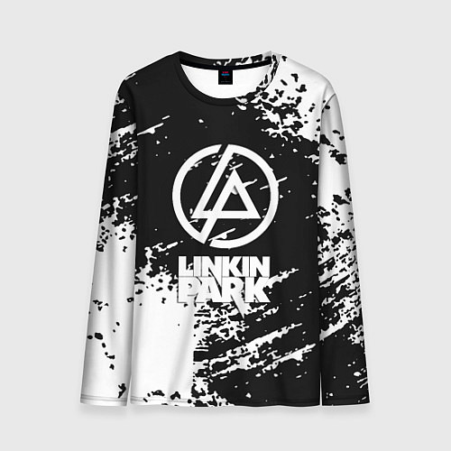 Мужской лонгслив Linkin park logo краски текстура / 3D-принт – фото 1