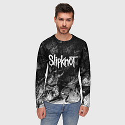 Лонгслив мужской Slipknot black graphite, цвет: 3D-принт — фото 2